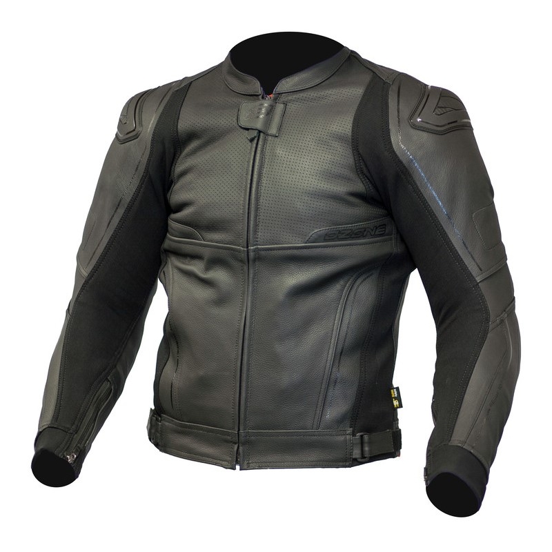 Ozone Volt Schwarz Motorrad Jacke Ausverkauf