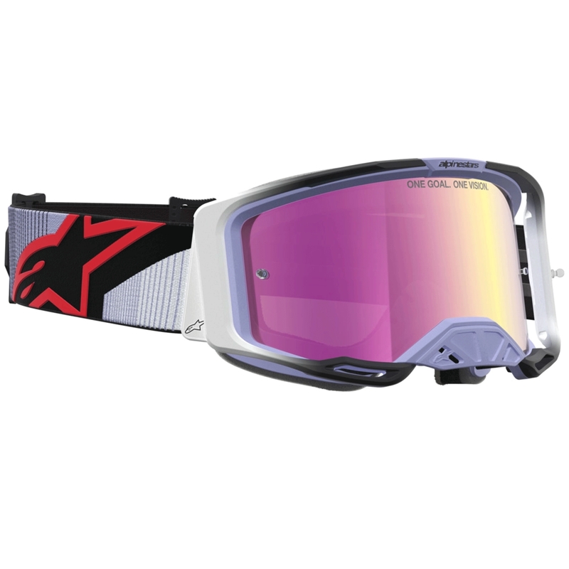 Alpinestars Vision 8 Maven Motocross-Brille, Lavendel-Schwarz