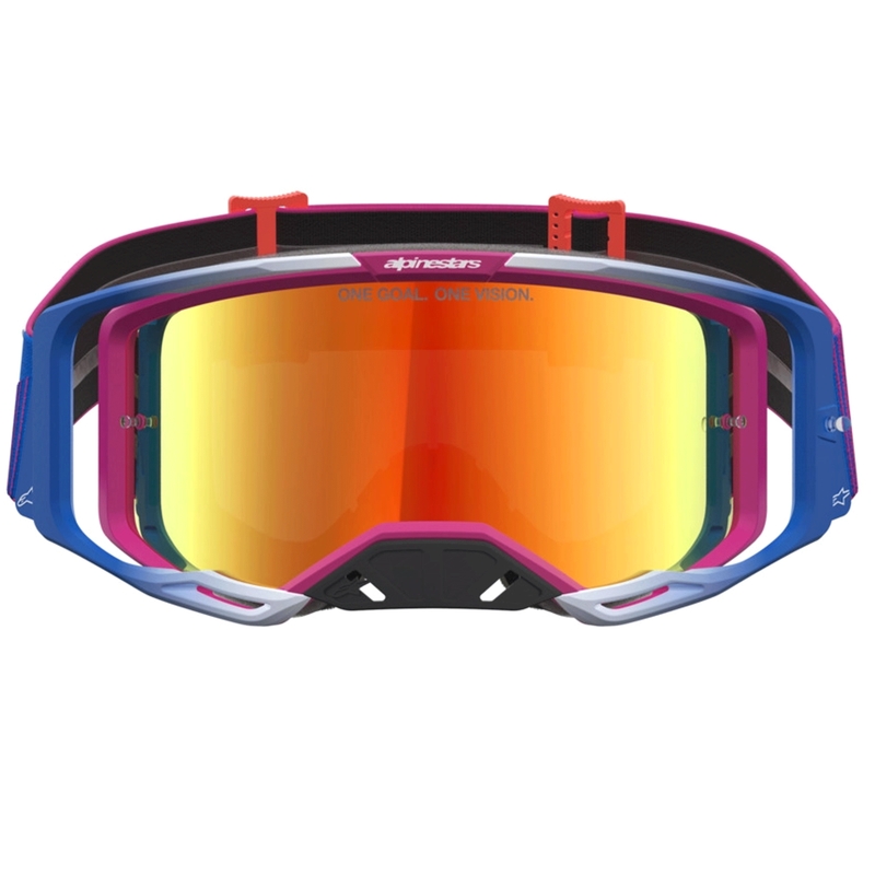 Alpinestars Vision 8 Maven Motocross-Brille rot-schwarz
