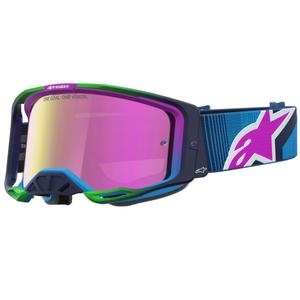 Alpinestars Vision 8 Maven blau-violette Motocross-Brille