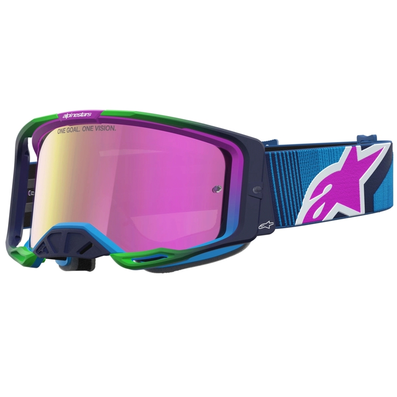Alpinestars Vision 8 Maven blau-violette Motocross-Brille