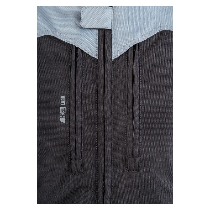 Women's Ozone Delta IV Schwarz-Grau Motorradjacke Ausverkauf
