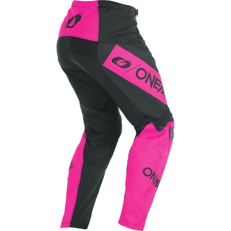 Damen-Motocrosshose O'Neal Element Racewear schwarz-pink