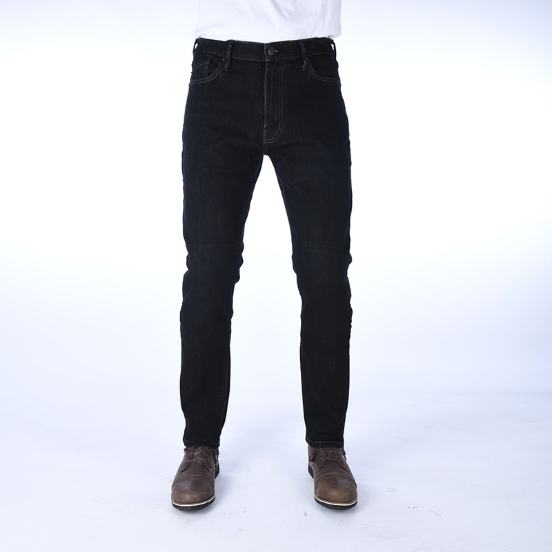 Oxford Original Approved Slim Fit Schwarze Motorradjeans