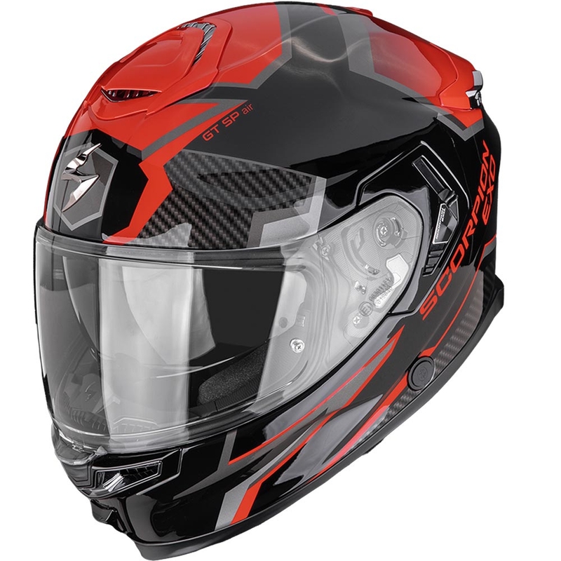Scorpion EXO-GT SP Air Atlas Integralhelm für Motorräder, schwarz-rot