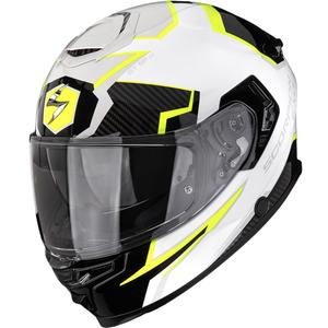 Scorpion EXO-GT SP Air Atlas Integralhelm, weiß-schwarz-fluoreszierend gelb