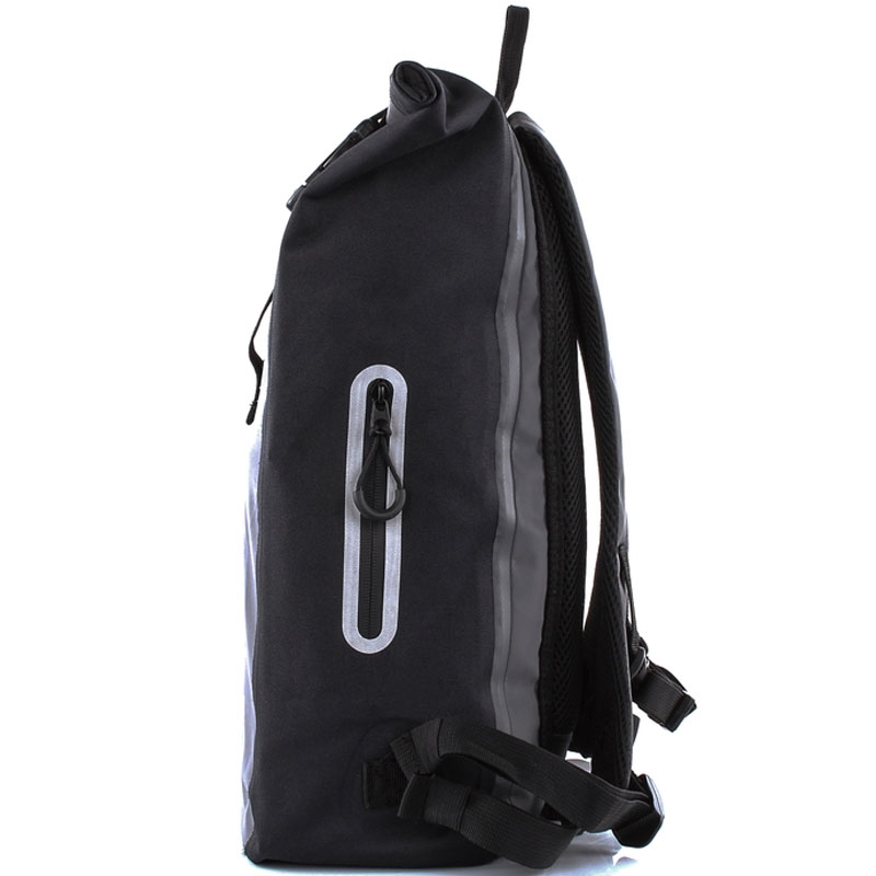 MotoZem wasserdichter Rucksack schwarz-grau