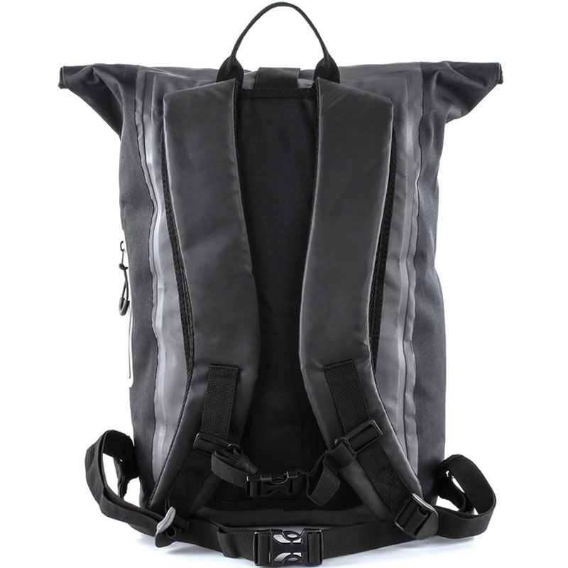 MotoZem wasserdichter Rucksack schwarz-grau