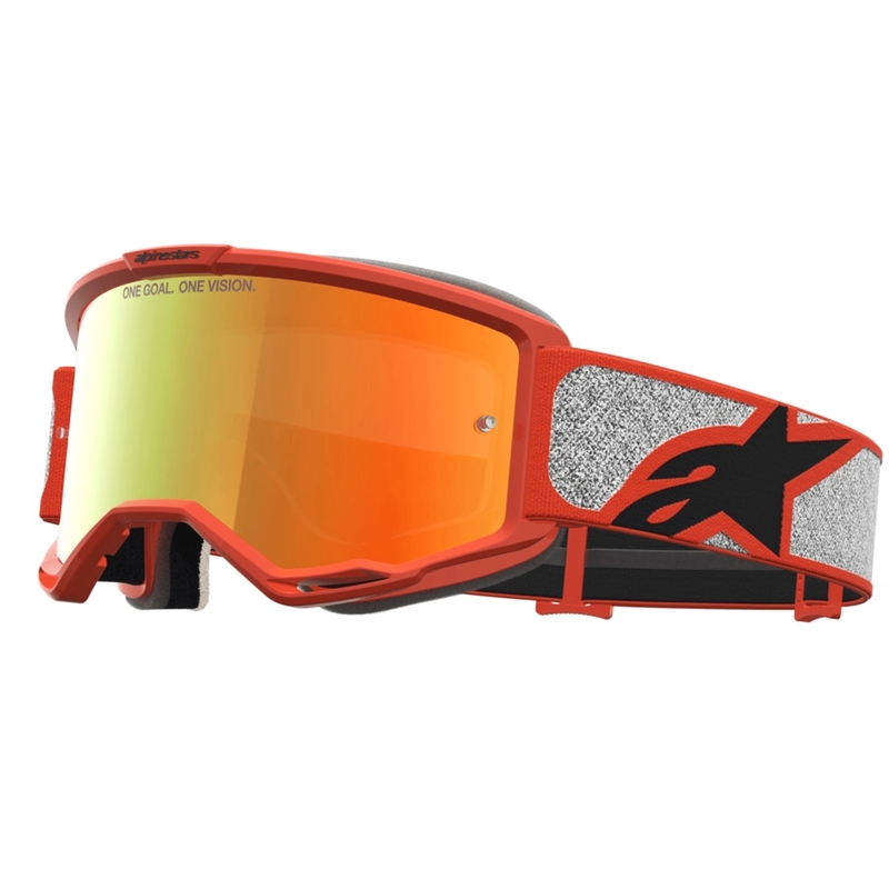 Alpinestars Vision 5 Rora silber-orange Motocross-Brille