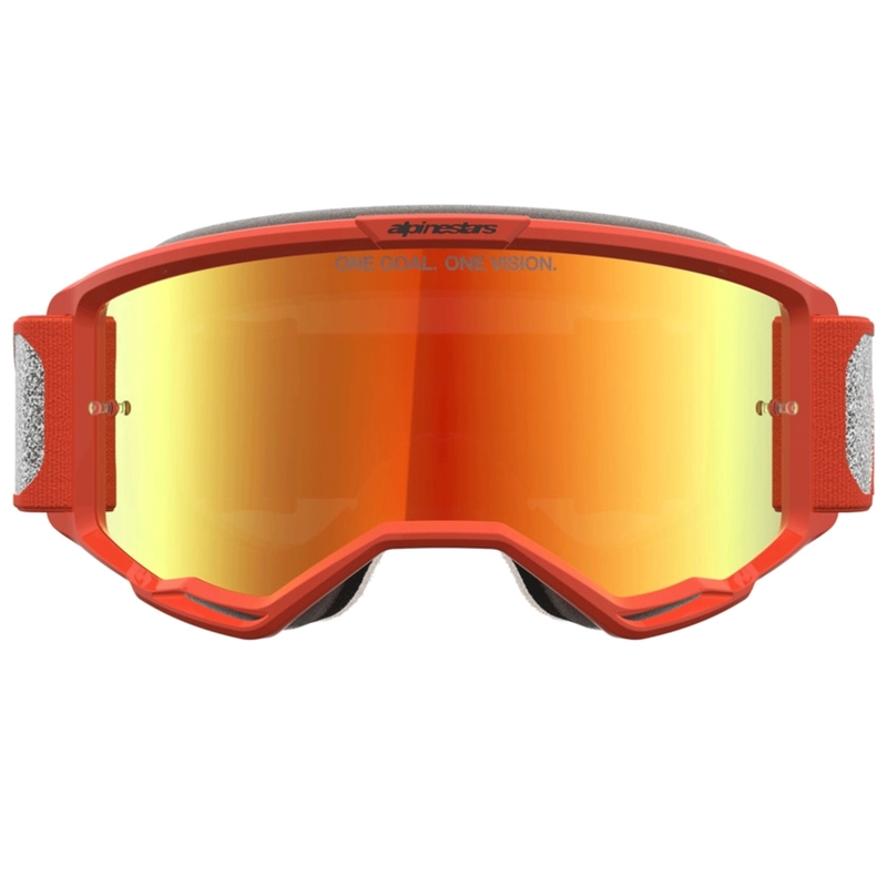 Alpinestars Vision 5 Rora silber-orange Motocross-Brille