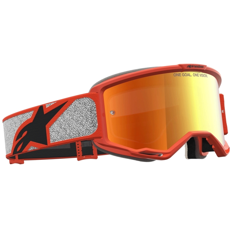 Alpinestars Vision 5 Rora silber-orange Motocross-Brille