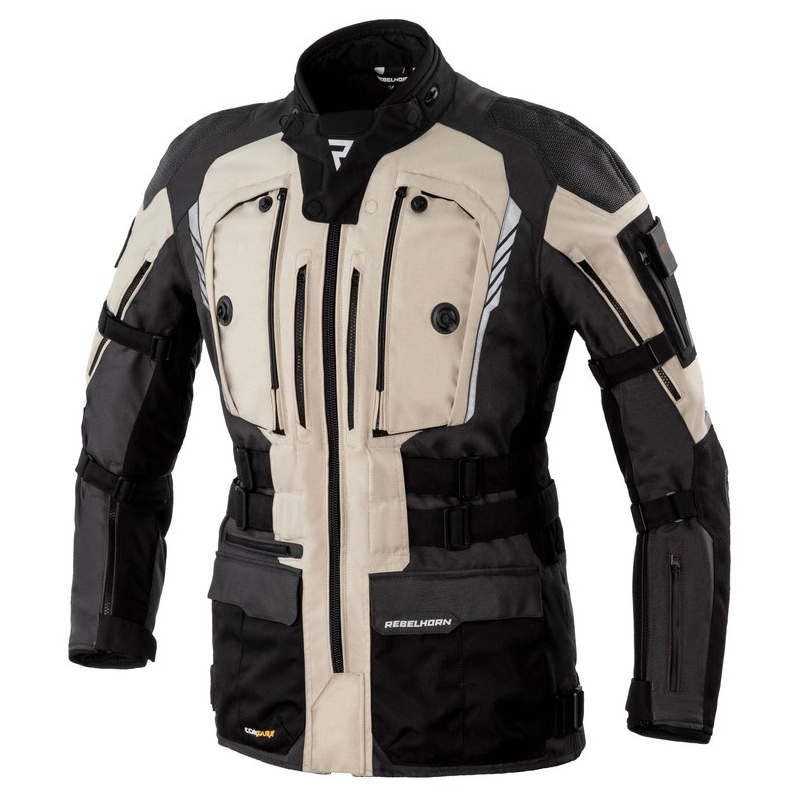 Rebelhorn Patrol schwarz-sand-graue Motorradjacke