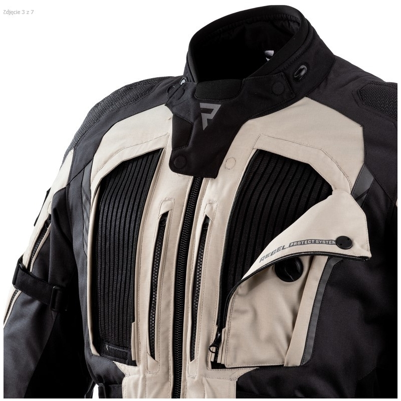 Rebelhorn Patrol schwarz-sand-graue Motorradjacke