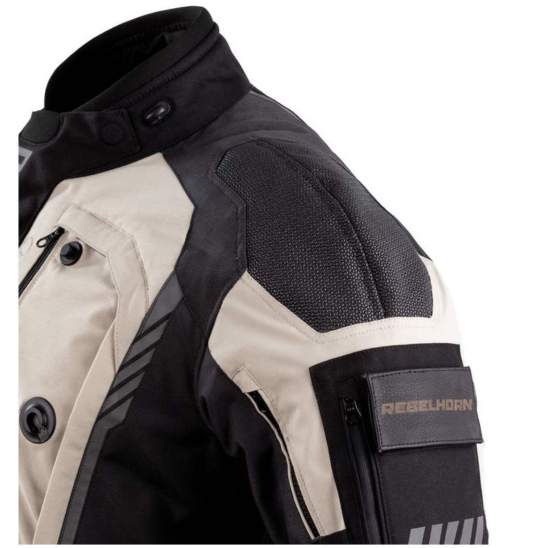 Rebelhorn Patrol schwarz-sand-graue Motorradjacke