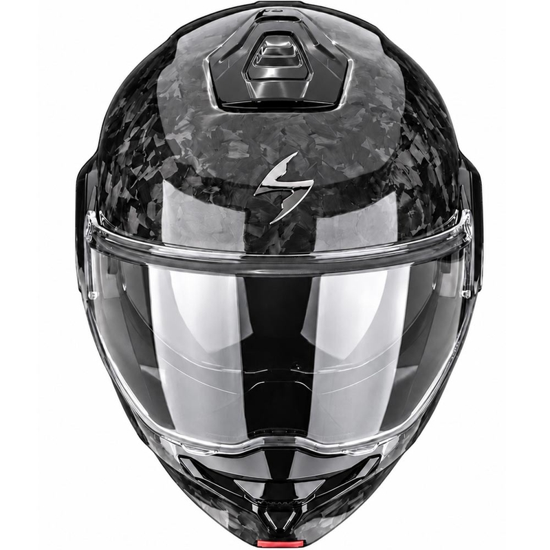 Scorpion EXO-TECH II Onyx Carbon Klapphelm für Motorräder, schwarz