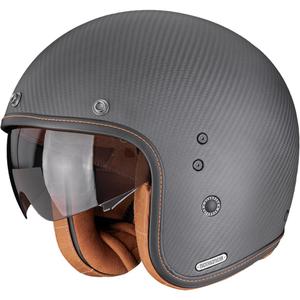 Scorpion Belfast II Carbon Solid offener Motorradhelm, Mattschwarz