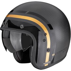 Scorpion Belfast II Carbon Regal offener Motorradhelm, Matt Schwarz-Gold