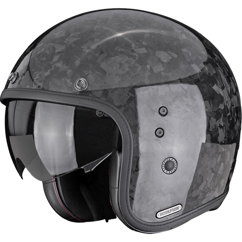 Scorpion Belfast II Carbon Onyx Jethelm, Schwarz