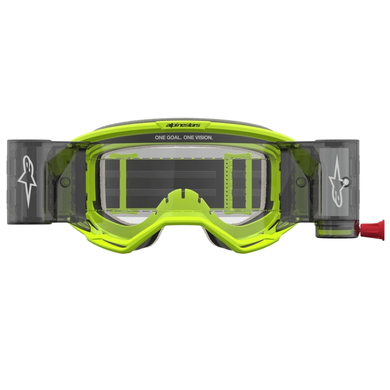 Alpinestars Vision 5 Rora Roll-Off Motocross-Brille, Fluogelb-Schwarz