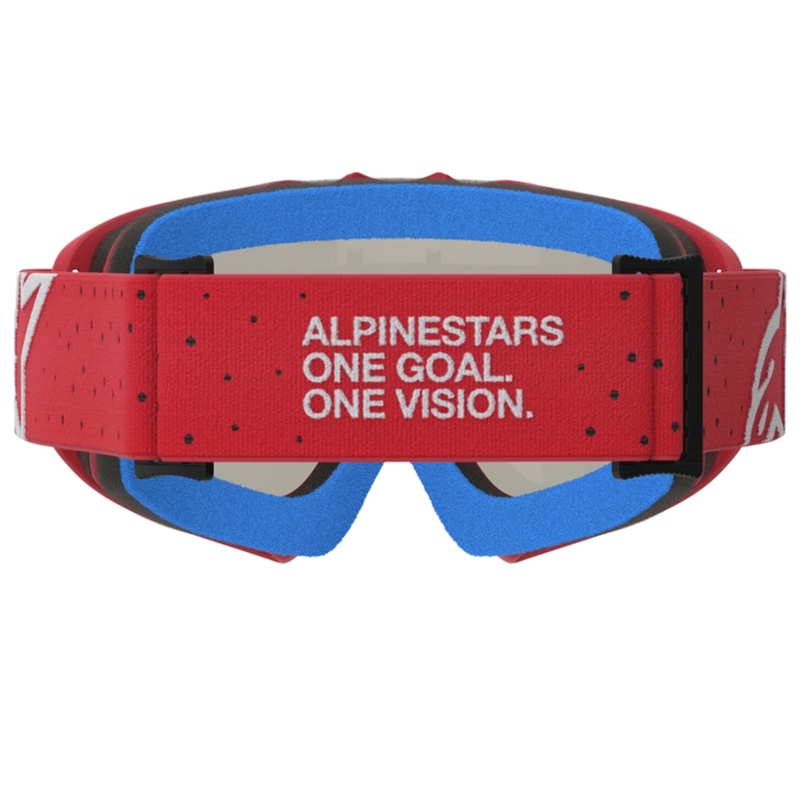 Alpinestars Vision Youth Vesta Motocrossbrille für Kinder, fluoreszierend rot-chrom