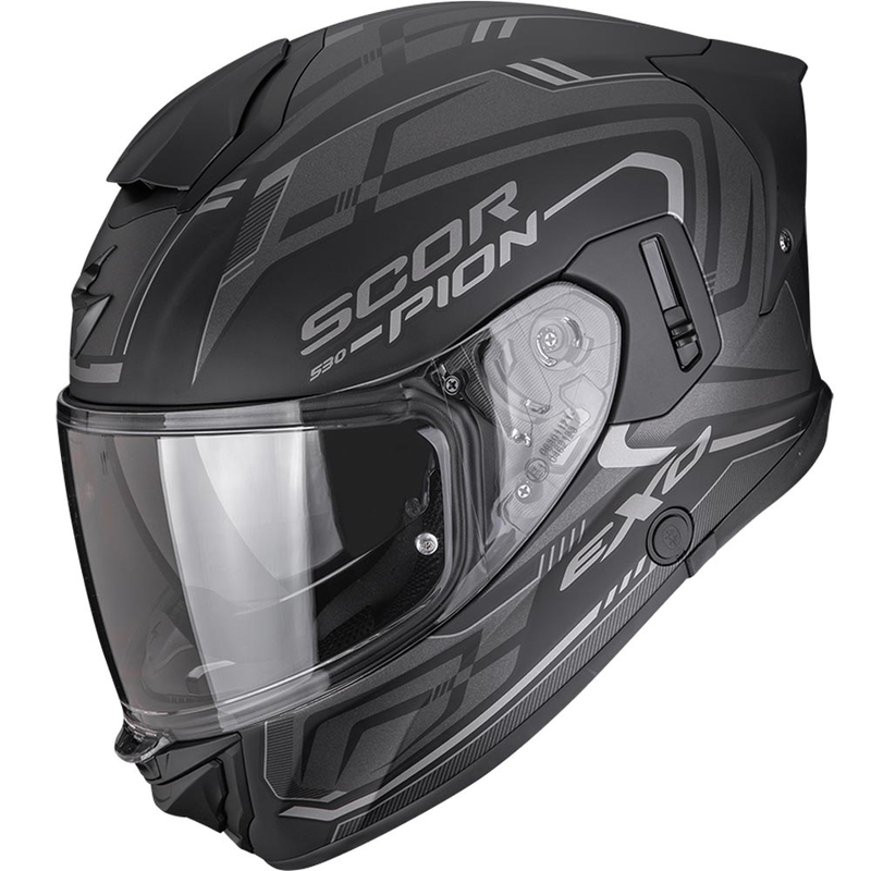 Scorpion EXO-530 Air Slope Integralhelm für Motorräder, matt schwarz-silber