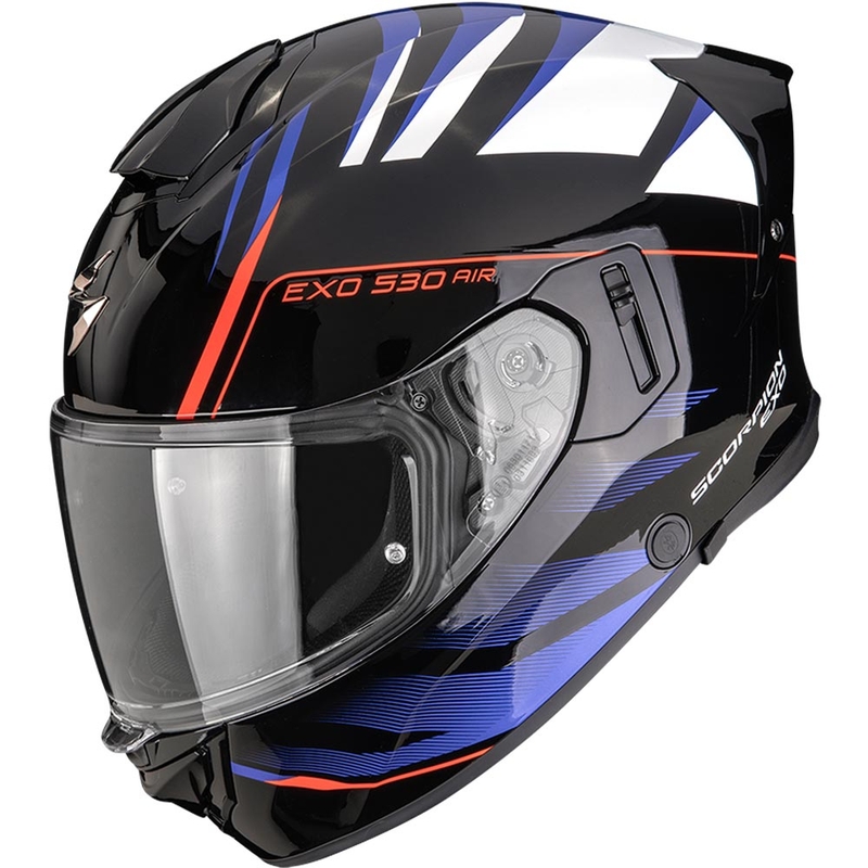 Scorpion EXO-530 Air Tigris Integralhelm für Motorräder, schwarz-blau-weiß