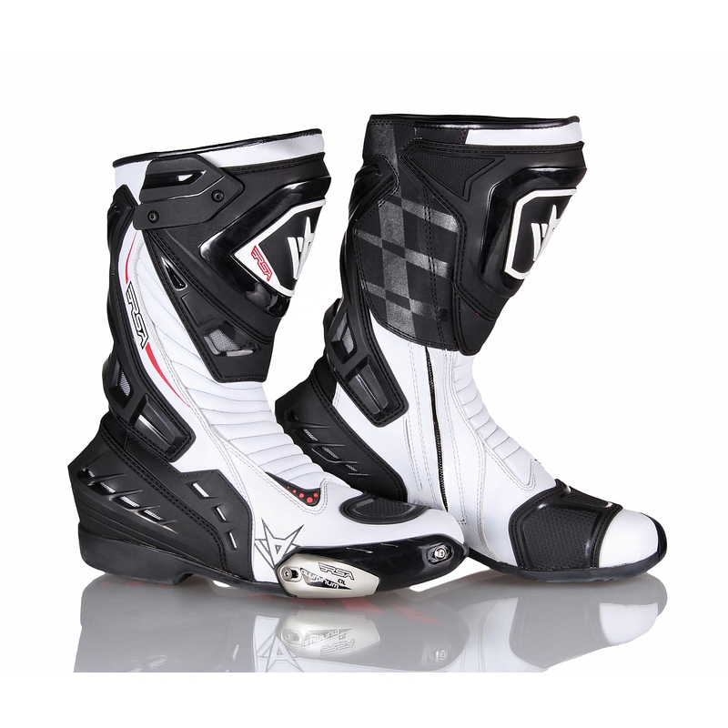 Motorradstiefel RSA GP-01 weiß Ausverkauf