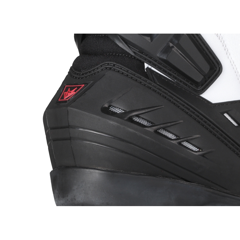 Motorradstiefel RSA GP-01 weiß Ausverkauf