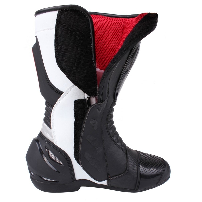 Moto Schuhe RSA Racing II weiß-schwarz Ausverkauf
