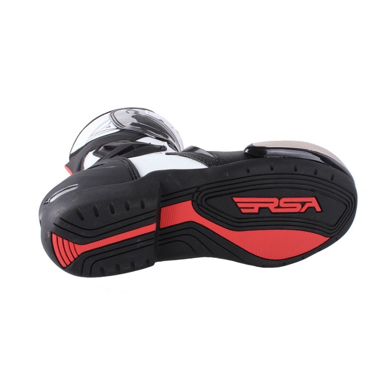 Moto Schuhe RSA Racing II weiß-schwarz Ausverkauf