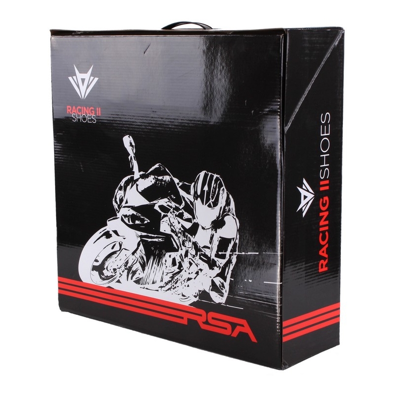 Moto Schuhe RSA Racing II weiß-schwarz Ausverkauf