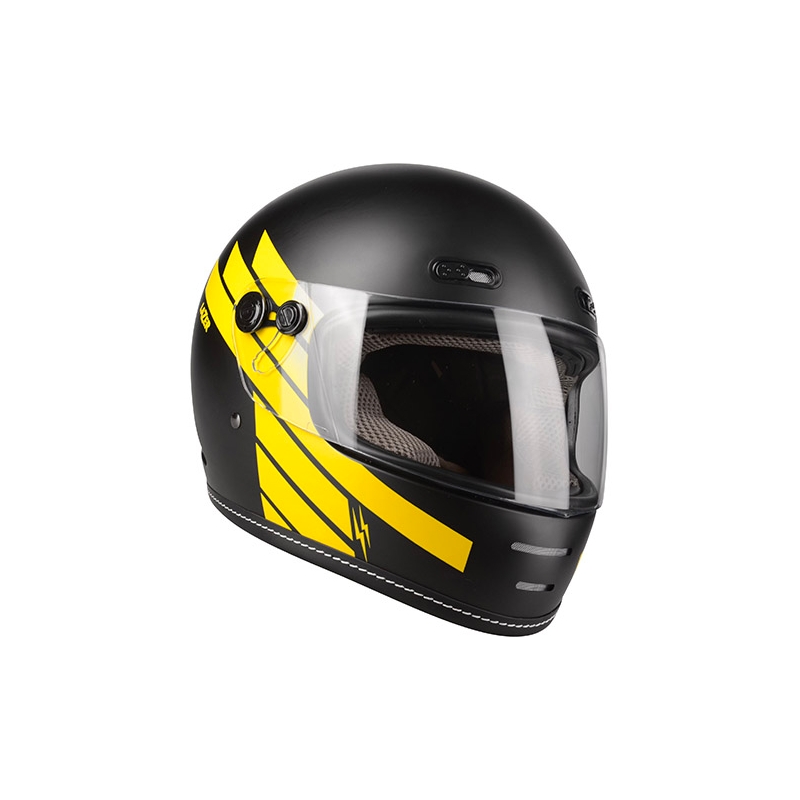 Integral Motorradhelm Lazer Oroshi Step schwarz-gelb