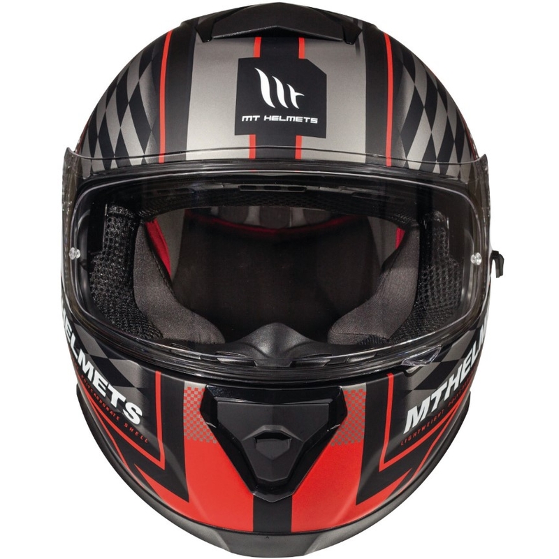 MT Thunder 3 SV Isle Of Man schwarz-grau-rot Integral Motorradhelm Ausverkauf