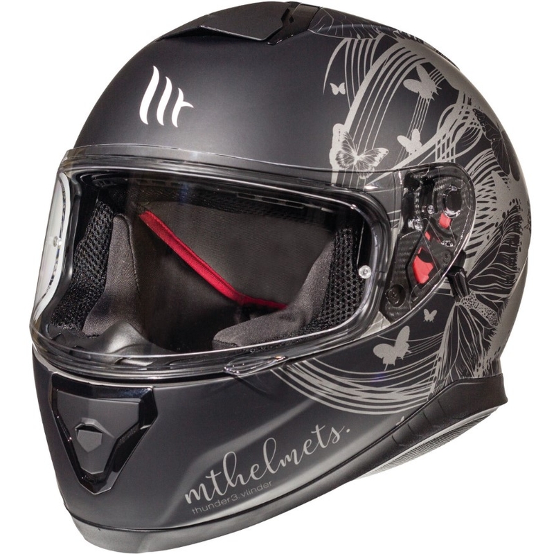 MT Thunder 3 SV Vlinder grau matt Integral Motorradhelm Ausverkauf