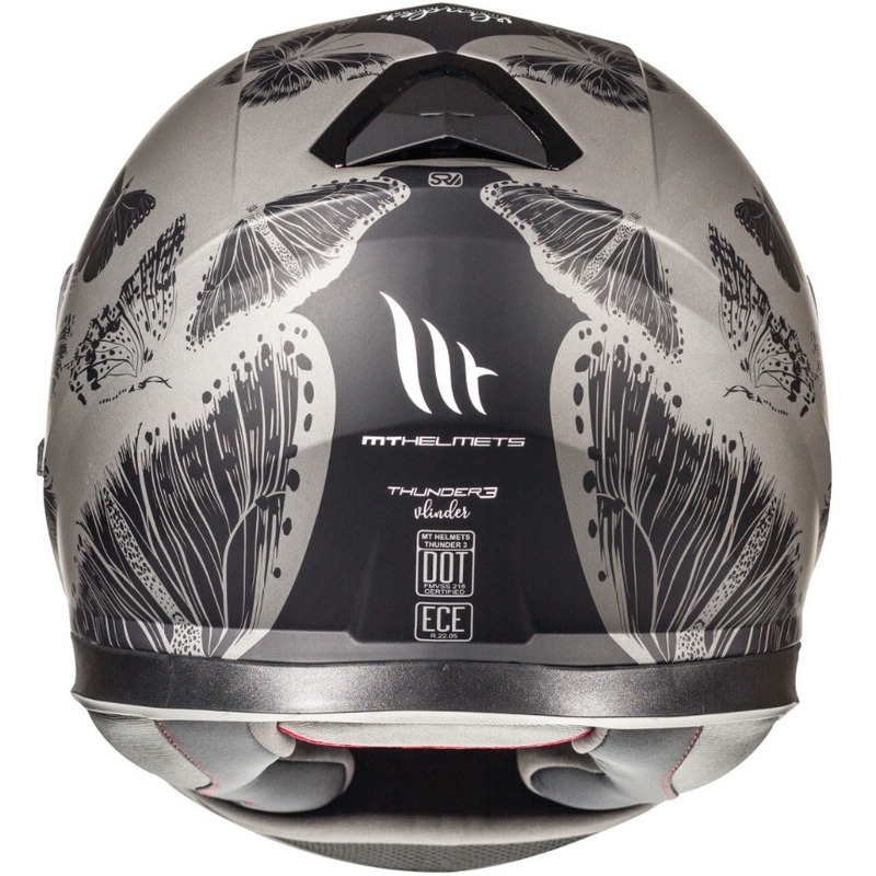 MT Thunder 3 SV Vlinder grau matt Integral Motorradhelm Ausverkauf