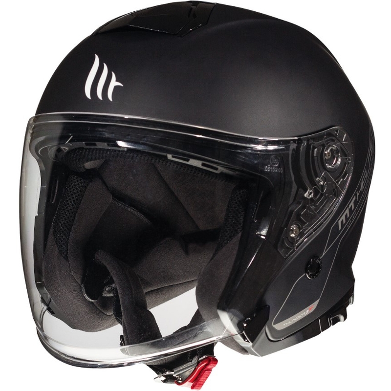 Offener Motorradhelm MT Thunder 3 SV Solid Black Matte Ausverkauf