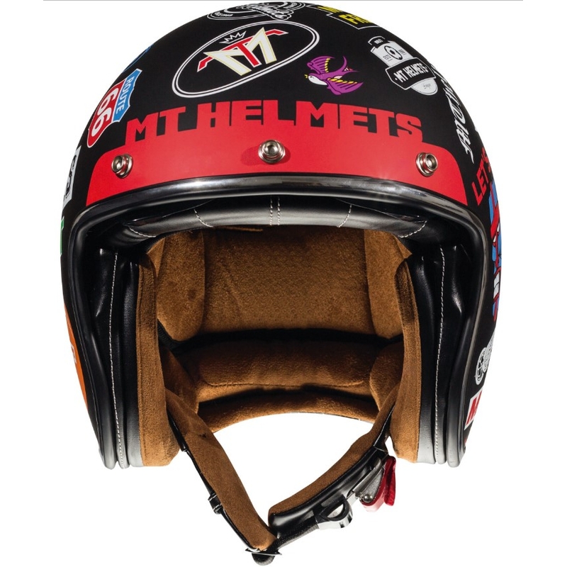 MT LeMans 2 SV Anarchy Open Motorradhelm Schwarz Matt
