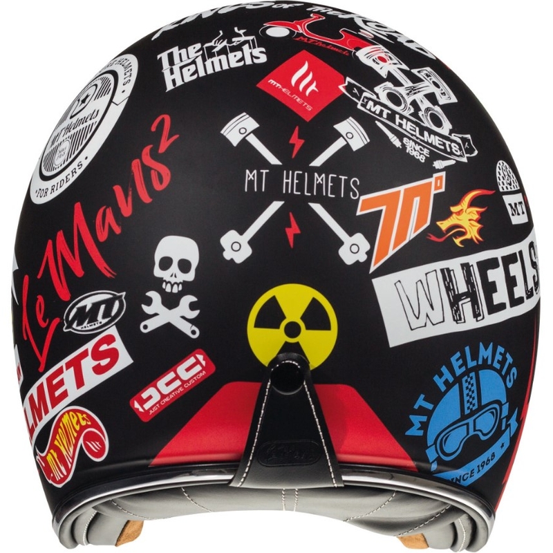 MT LeMans 2 SV Anarchy Open Motorradhelm Schwarz Matt
