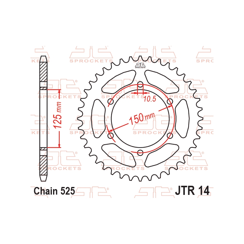 Ketten Rad JT 43T, 525
