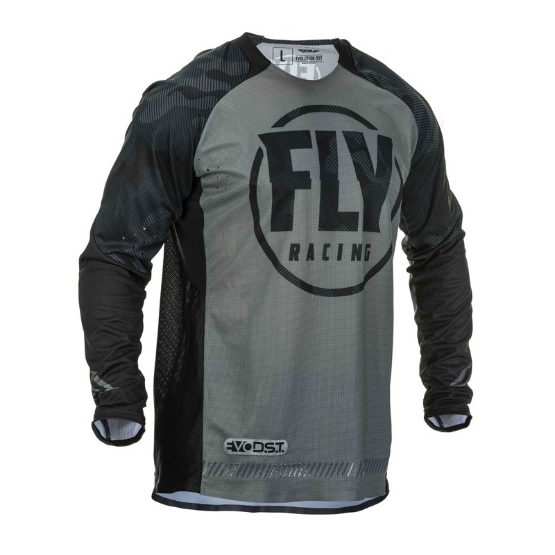 Motocross-Trikot FLY Racing Evolution schwarz-grau