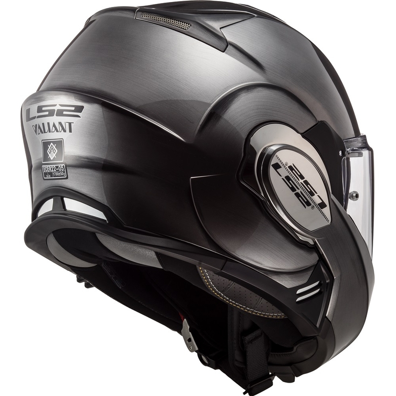 Motorrad-Klapphelm LS2 FF399 Valiant Jeans Titanium - Grad II