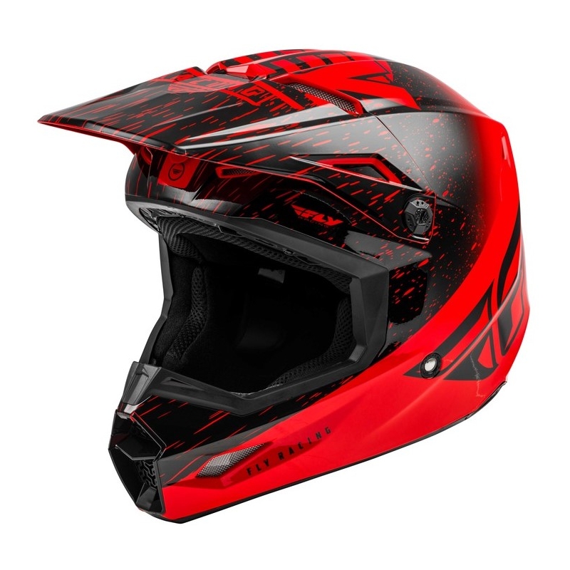 Motocross Helm FLY Racing Kinetic K120 rot-schwarz