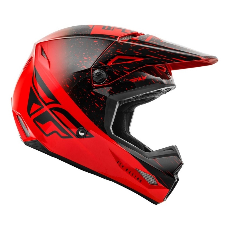 Motocross Helm FLY Racing Kinetic K120 rot-schwarz
