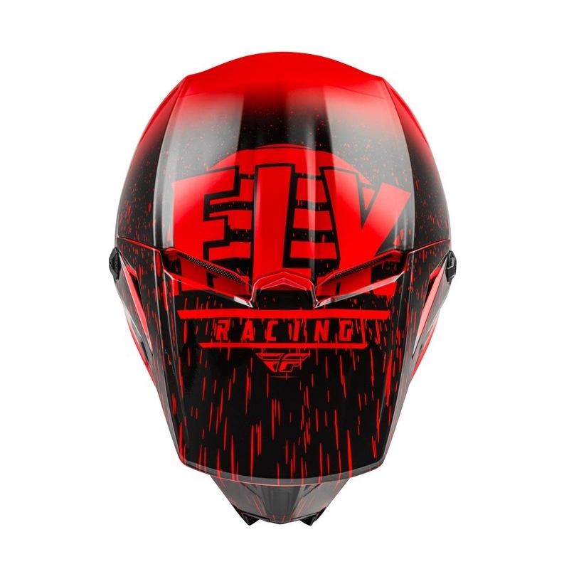 Motocross Helm FLY Racing Kinetic K120 rot-schwarz