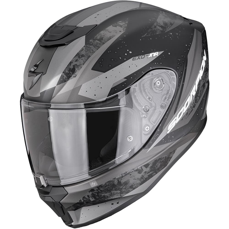 Scorpion EXO-JNR Air Tako Kindermotorradhelm, matt schwarz-silber