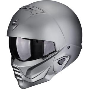 Modularer Motorradhelm Scorpion EXO-COMBAT II, Uni-Matt-Titangrau