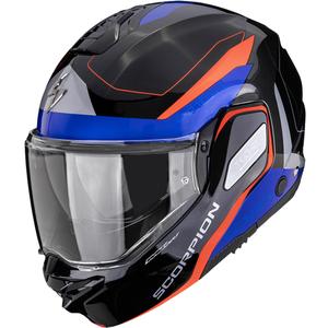 Scorpion EXO-TECH II Passager Klapphelm für Motorräder, schwarz-rot-blau