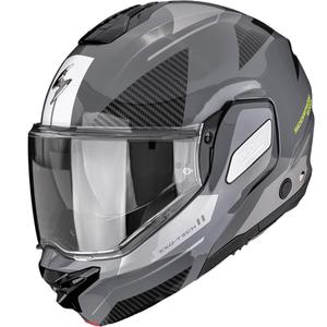 Scorpion EXO-TECH II Void Klapphelm für Motorräder, silber-fluoreszierend gelb