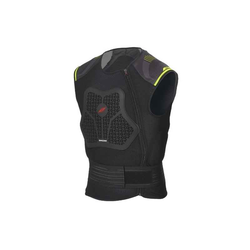 Weste Zandona Netcube X7 schwarz-fluo gelb 170-179 cm Ausverkauf