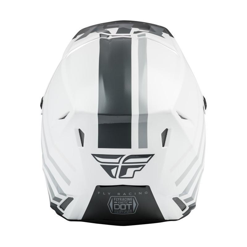 Motocross-Helm FLY Racing Kinetic K120 weiß-schwarz-grau